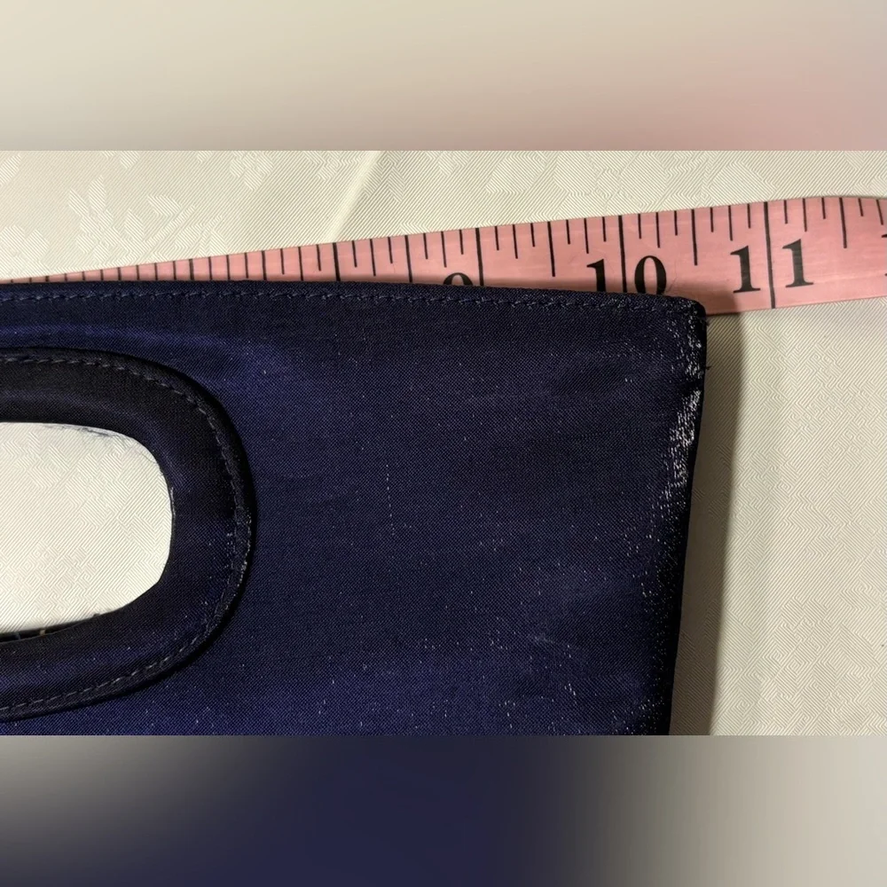 EUC Clutch Purse: Vintage 1970s Nylon Clutch w/ Inner Clasp Pocket